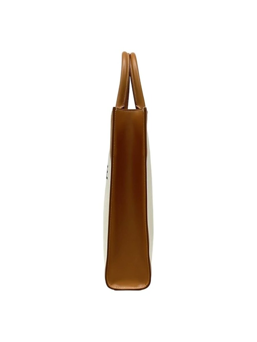 Celine Tote Small Vertical Cabas Ivory Brown Leather - Picture 4 of 15